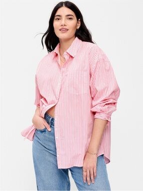 Oversized Button Down Boyfriend Shirt